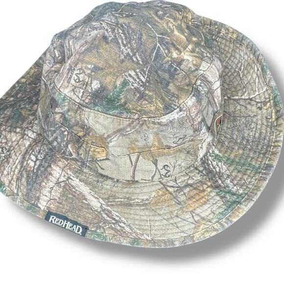 Redhead Camo Bucket Hat Boonie Medium/Large Chin Strap Hike Fish Hunt Outdoor - Picture 3 of 14
